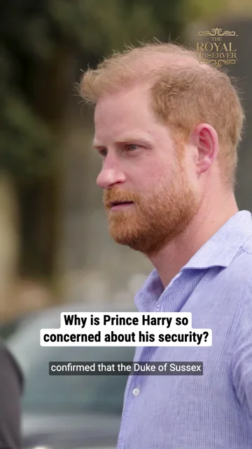 Why is Prince Harry so concerned about his security?