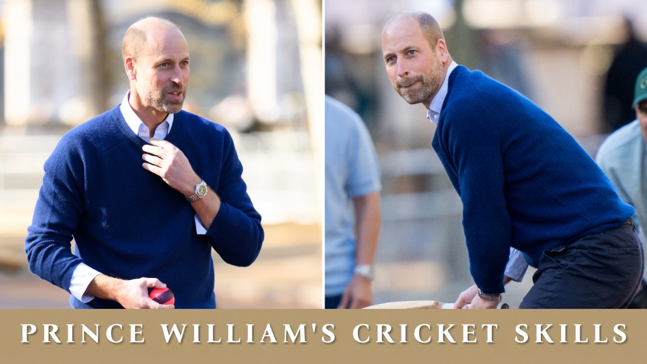 Prince William Proves He's a Natural as He Shows Off His Cricket Skills in London