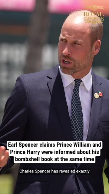 Charles Spencer claims Prince William and Prince Harry were informed about his bombshell book at the same time