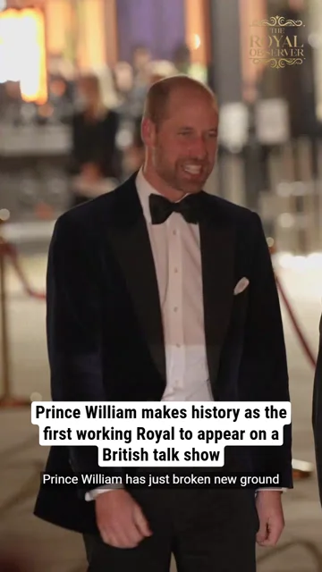 Prince William makes history as the first working Royal to appear on a British talk show