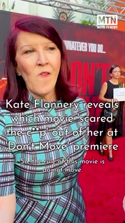 Kate Flannery reveals which movie 'scared the c**p' out of her at 'Don't Move' premiere