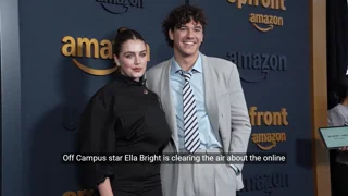 ‘Off Campus’ star Ella Bright clears the air on age gap with co-star Belmont Cameli
