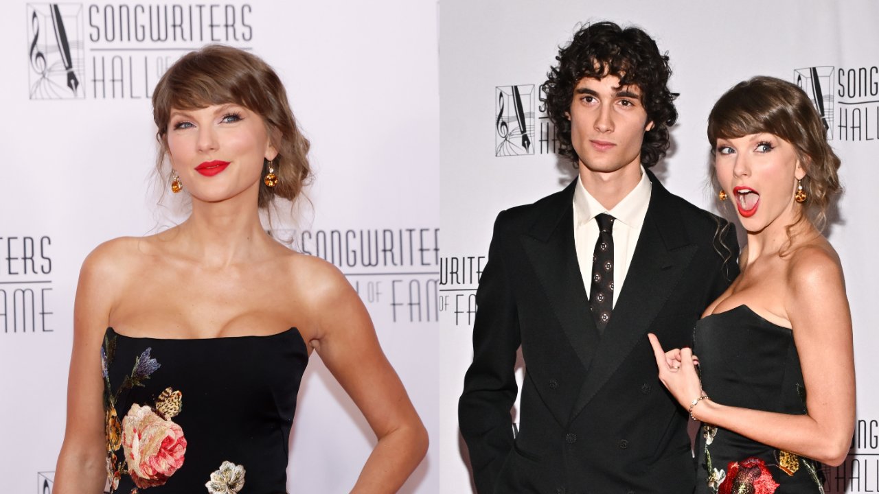Taylor Swift and Sombr give excited mum-moody teenage son at Songwriters Hall of Fame red carpet