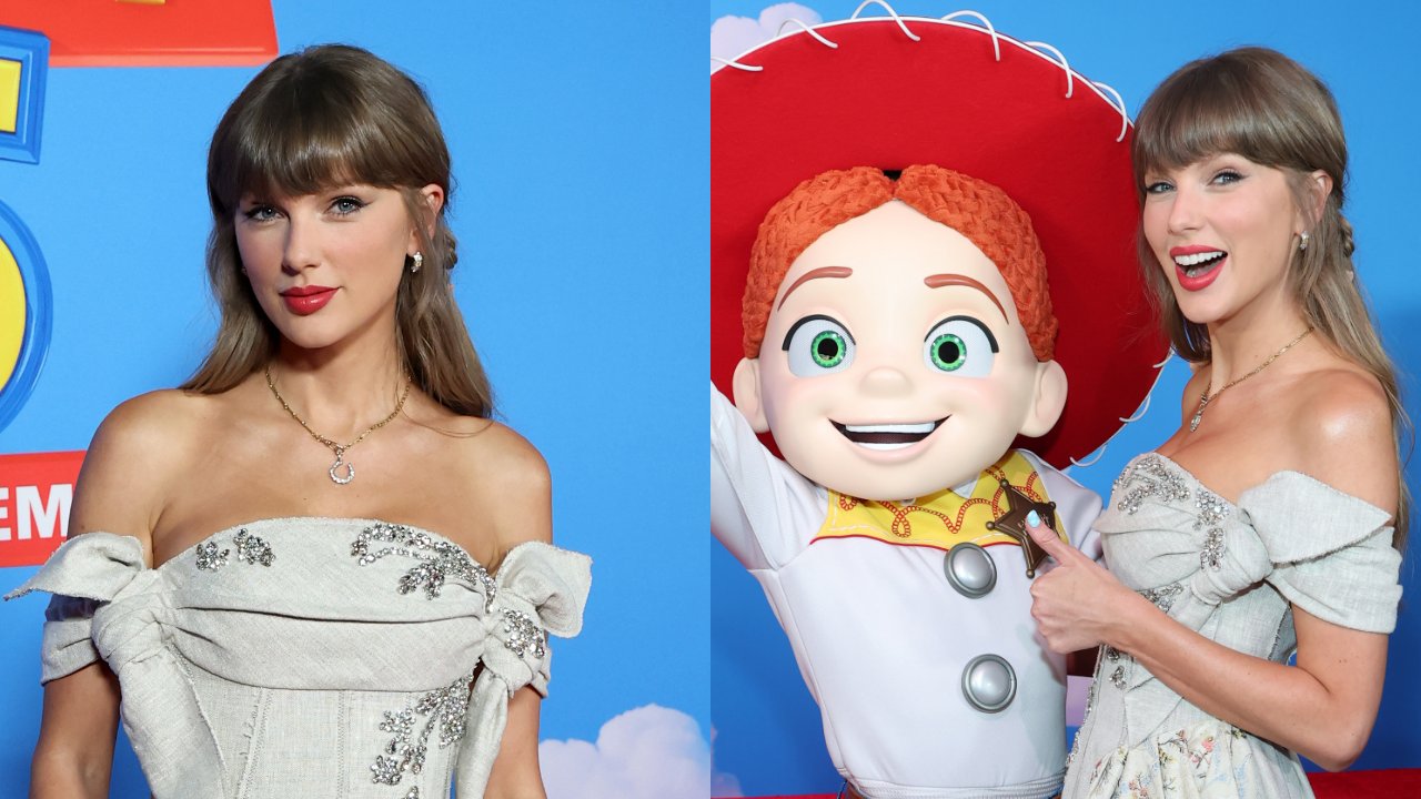 WATCH: Taylor Swift makes enchanting surprise appearance at Toy Story 5 premiere!