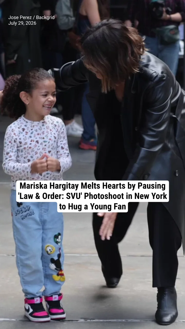 Mariska Hargitay Melts Hearts by Pausing 'Law & Order: SVU' Photoshoot in New York to Hug a Young Fan