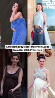 Anne Hathaway's Best Maternity Looks From Her 2026 Press Tour