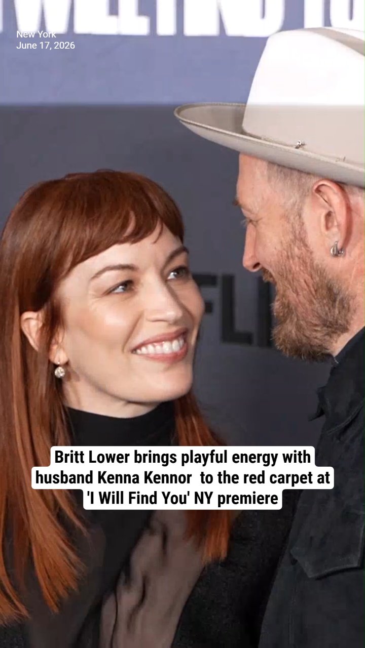 Britt Lower brings playful energy with husband Kenna Kennor to the red carpet at 'I Will Find You' NY premiere