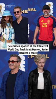 Celebrities spotted at the 2026 FIFA World Cup final: Matt Damon, Javier Bardem & more