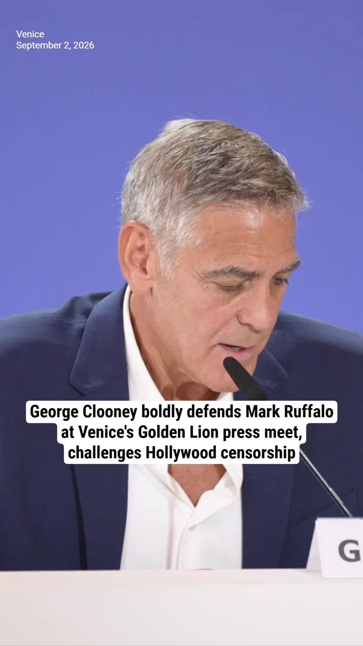 George Clooney boldly defends Mark Ruffalo at Venice's Golden Lion press meet, challenges Hollywood censorship