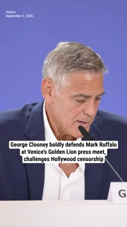 George Clooney boldly defends Mark Ruffalo at Venice's Golden Lion press meet, challenges Hollywood censorship