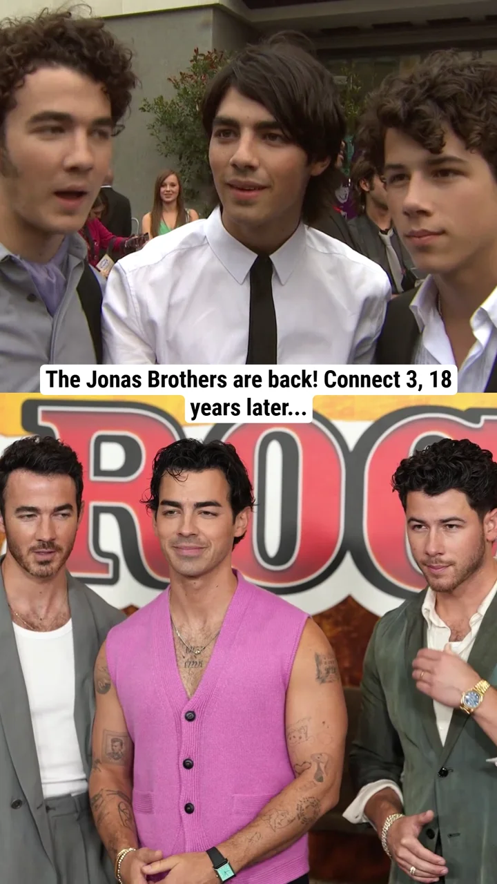 The Jonas Brothers and Demi Lovato reunite 18 years after 'Camp Rock'!