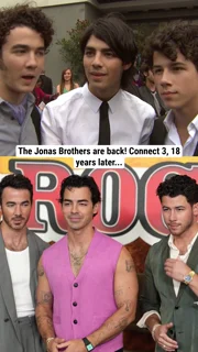 The Jonas Brothers and Demi Lovato reunite 18 years after 'Camp Rock'!