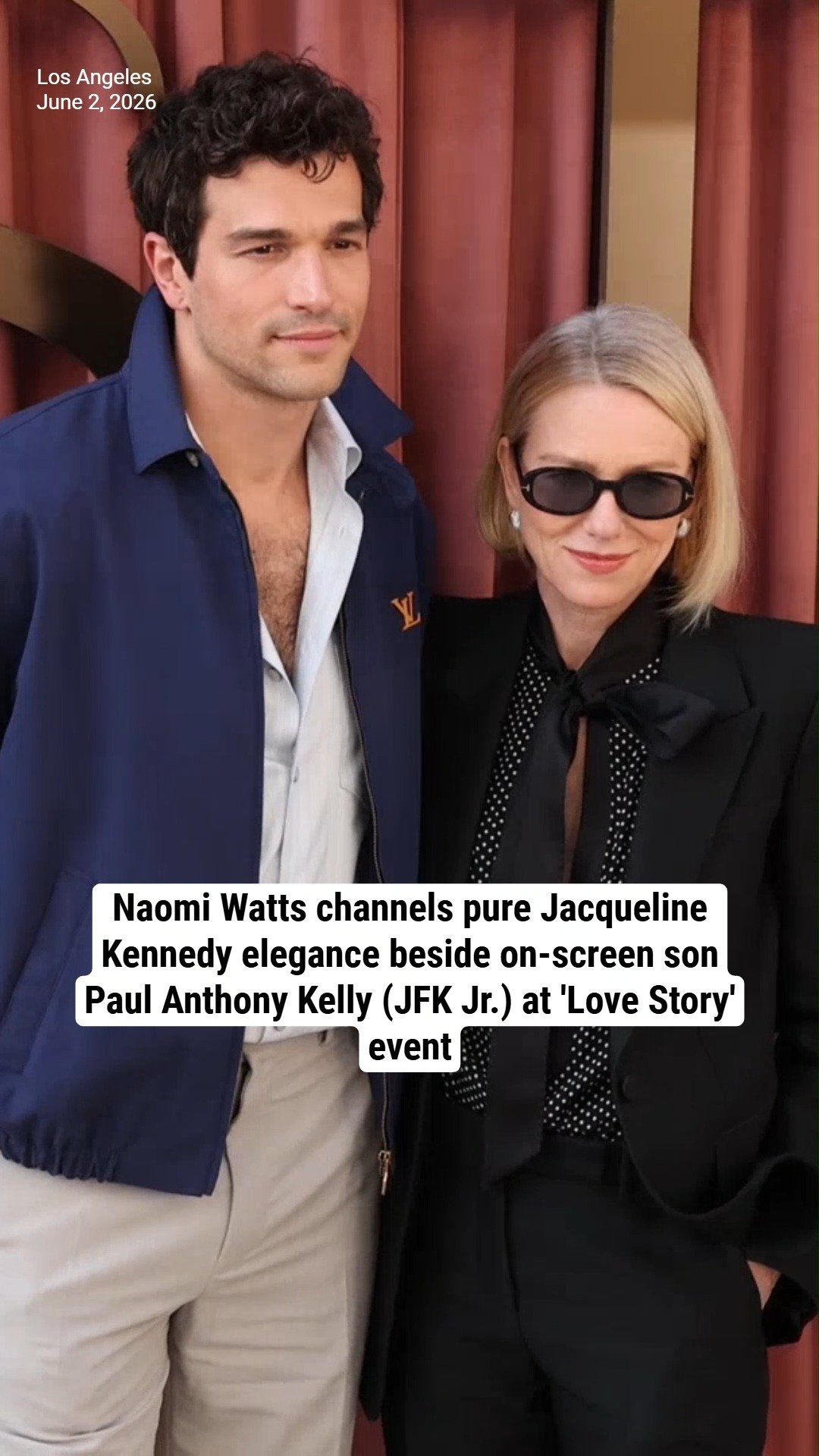 Naomi Watts channels pure Jacqueline Kennedy elegance beside on-screen son Paul Anthony Kelly (JFK Jr.) at 'Love Story' event