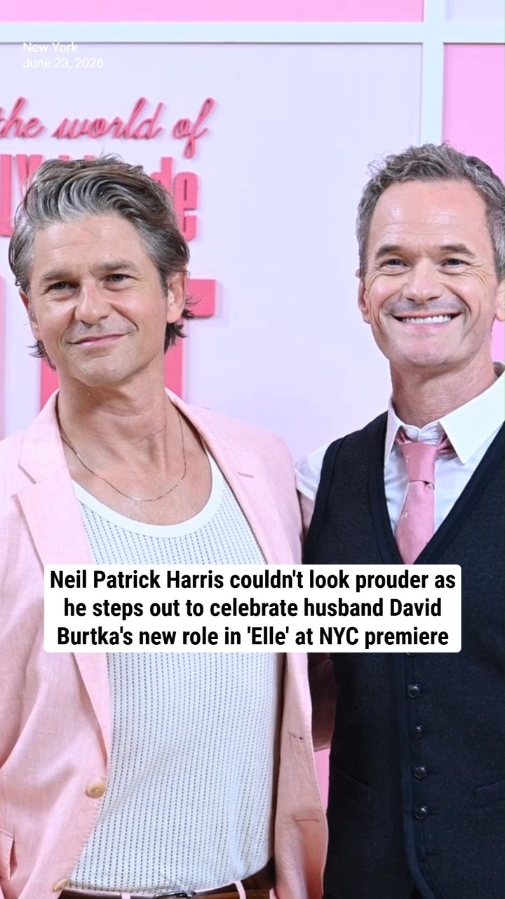 Neil Patrick Harris couldn't look prouder as he steps out to celebrate husband David Burtka's new role in 'Elle' at NYC premiere