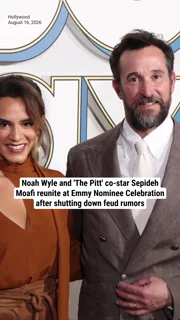 Noah Wyle and 'The Pitt' co-star Sepideh Moafi reunite at HBO Max's Emmy Nominee Celebration, after shutting down feud rumors