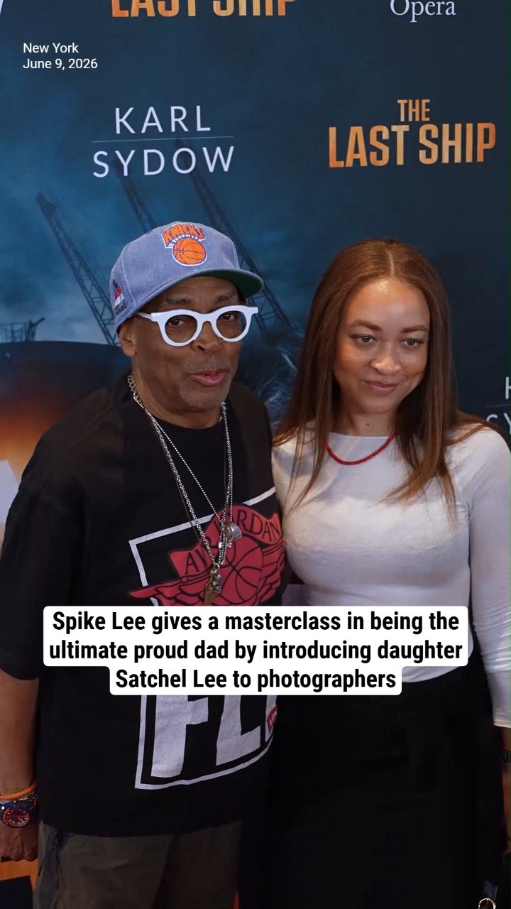 Spike Lee gives a masterclass in being the ultimate proud dad by introducing daughter Satchel Lee to photographers