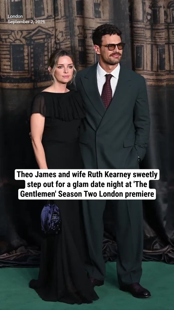Theo James and wife Ruth Kearney sweetly step out for a glam date night at 'The Gentlemen' Season Two London premiere