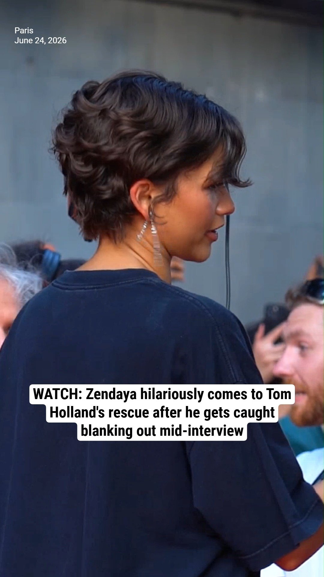 WATCH: Zendaya hilariously comes to Tom Holland's rescue after he gets caught blanking out mid-interview