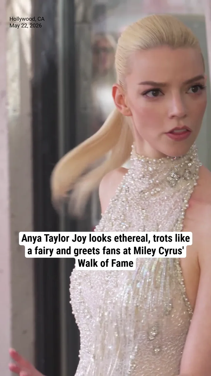 Anya Taylor Joy looks ethereal, trots like a fairy and greets fans at Miley Cyrus' Walk of Fame