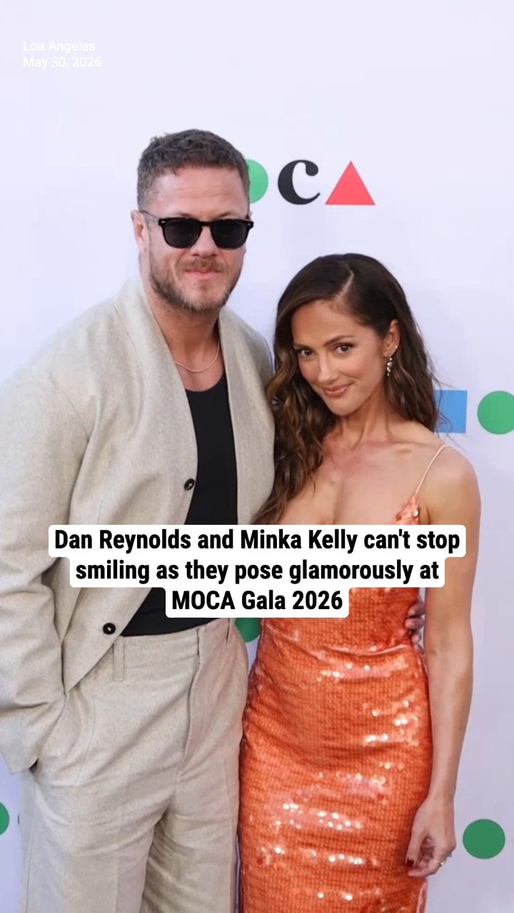Dan Reynolds and Minka Kelly can't stop smiling as they pose glamorously at MOCA Gala 2026