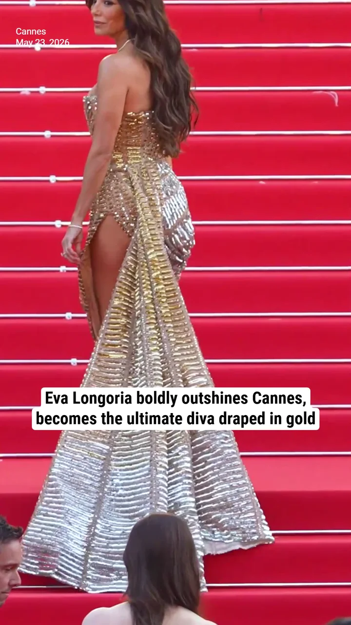 Eva Longoria boldly outshines Cannes, becomes the ultimate diva draped in gold