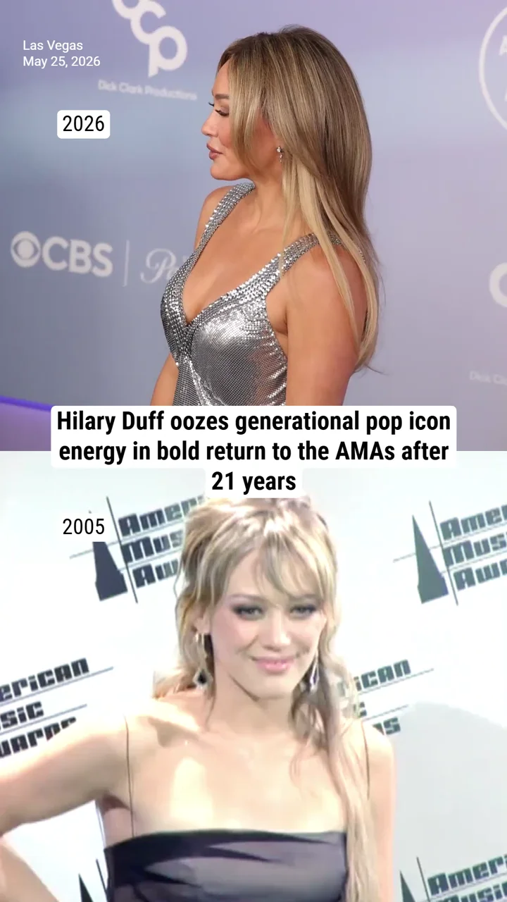 Hilary Duff oozes generational pop icon energy in bold return to the AMAs after 21 years