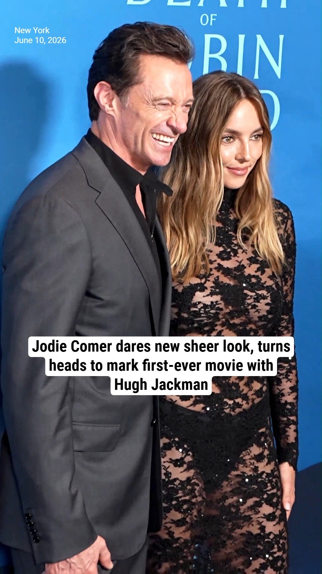 Jodie Comer dares new sheer look, turns heads to mark first-ever movie with Hugh Jackman