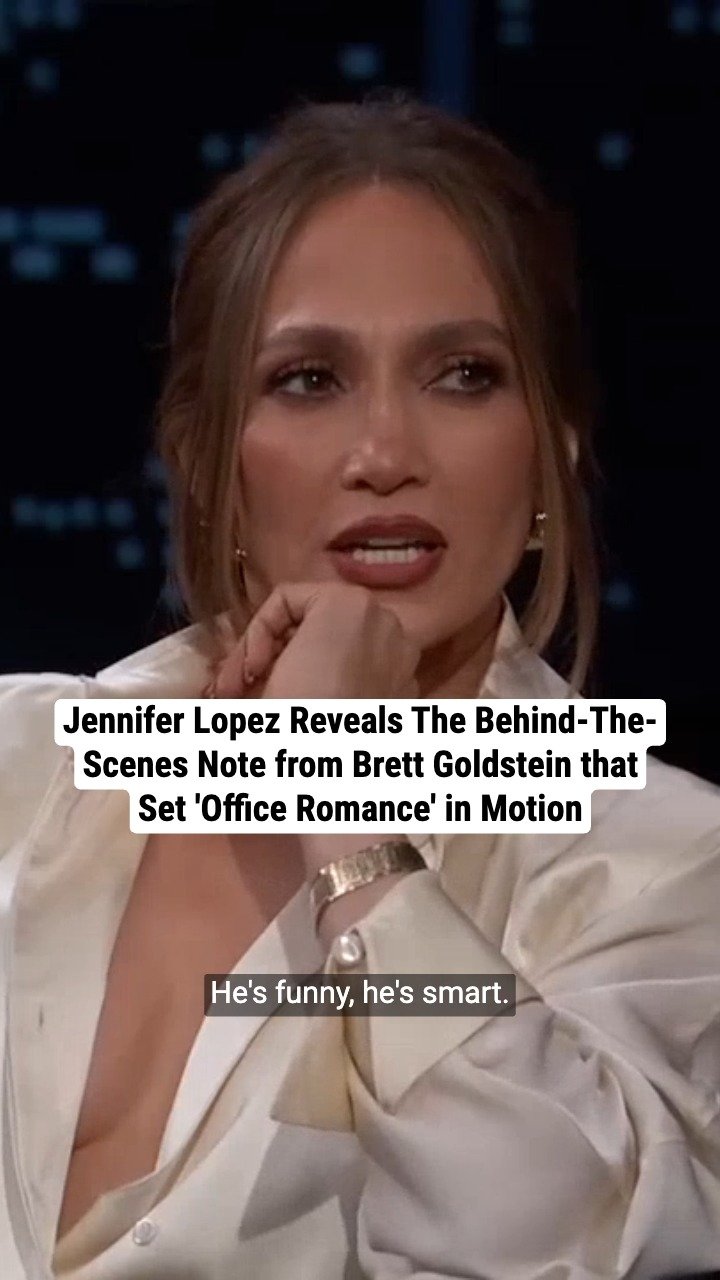 Jennifer Lopez Reveals The Behind-The-Scenes Note from Brett Goldstein that Set 'Office Romance' in Motion