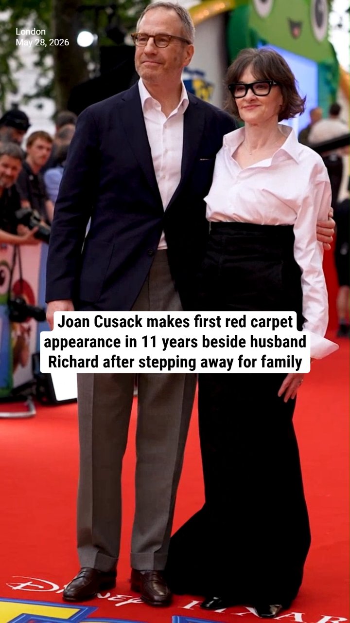 Joan Cusack makes first red carpet appearance in 11 years beside husband Richard after stepping away for family