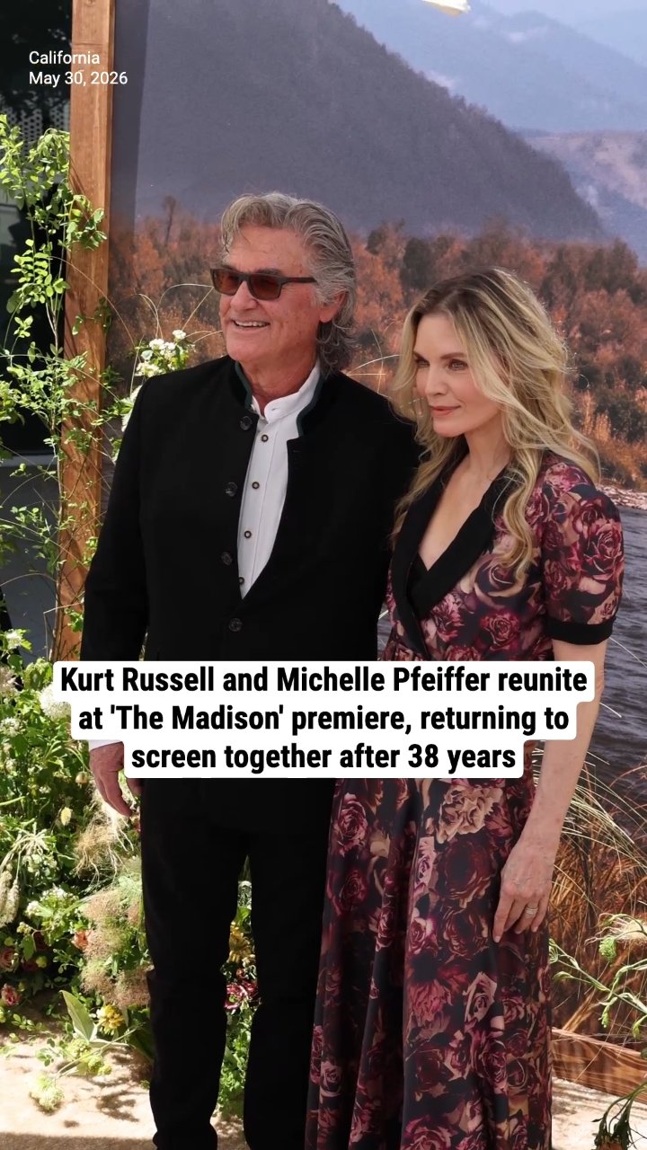 Kurt Russell and Michelle Pfeiffer reunite at 'The Madison' premiere, returning to screen together after 38 years