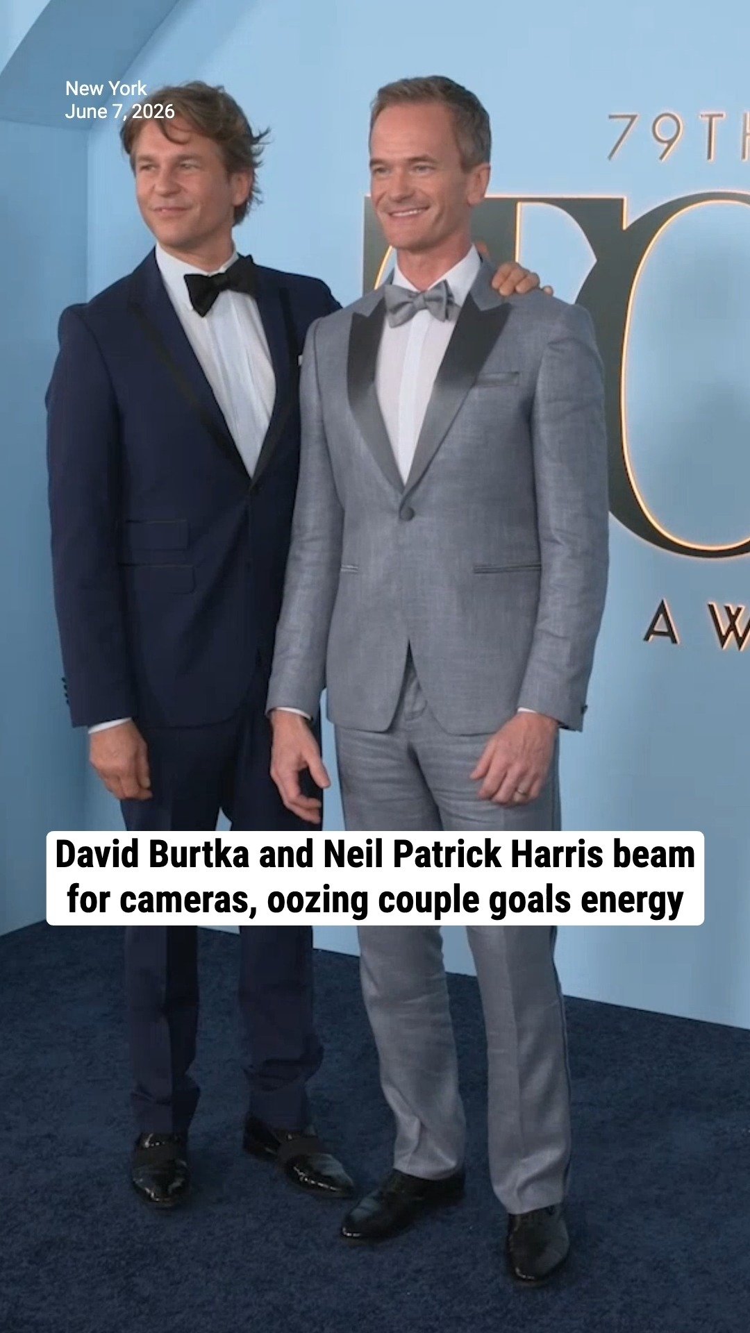 David Burtka and Neil Patrick Harris beam for cameras, oozing couple goals energy
