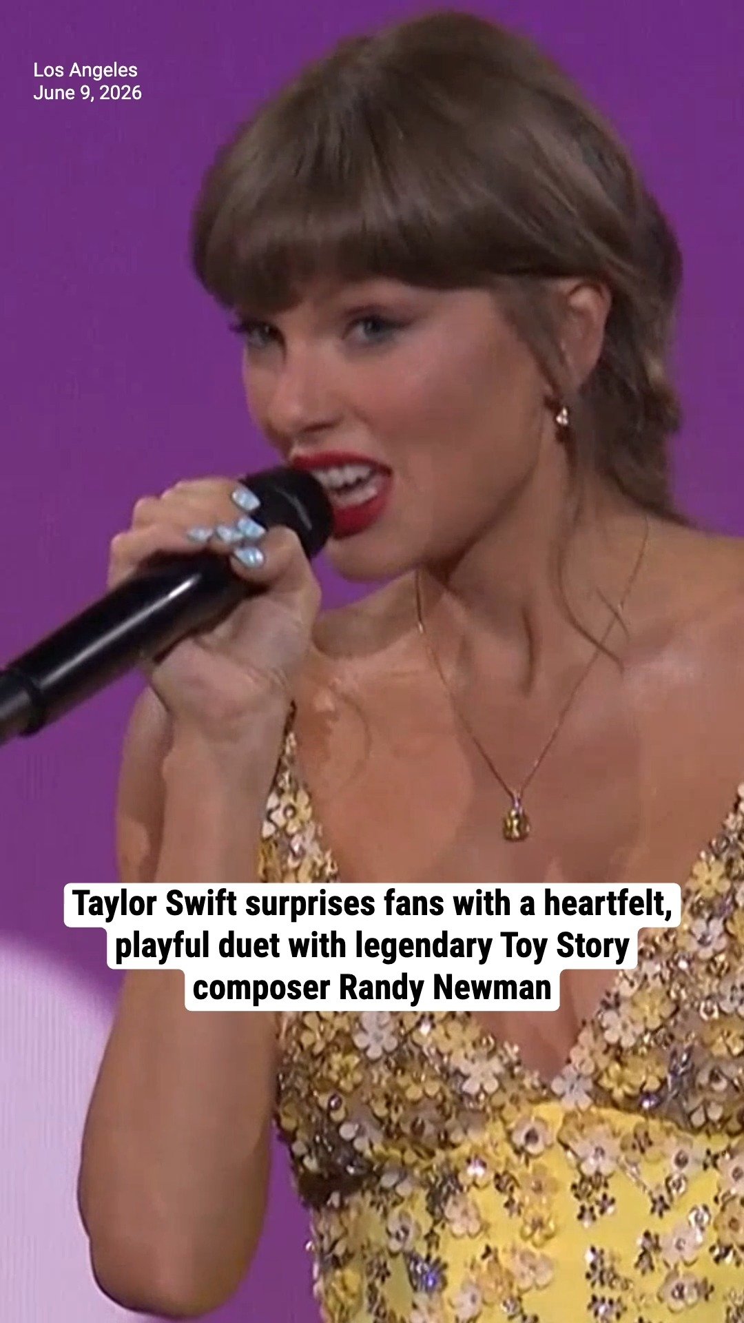 Taylor Swift surprises fans with a heartfelt, playful duet with legendary Toy Story composer Randy Newman