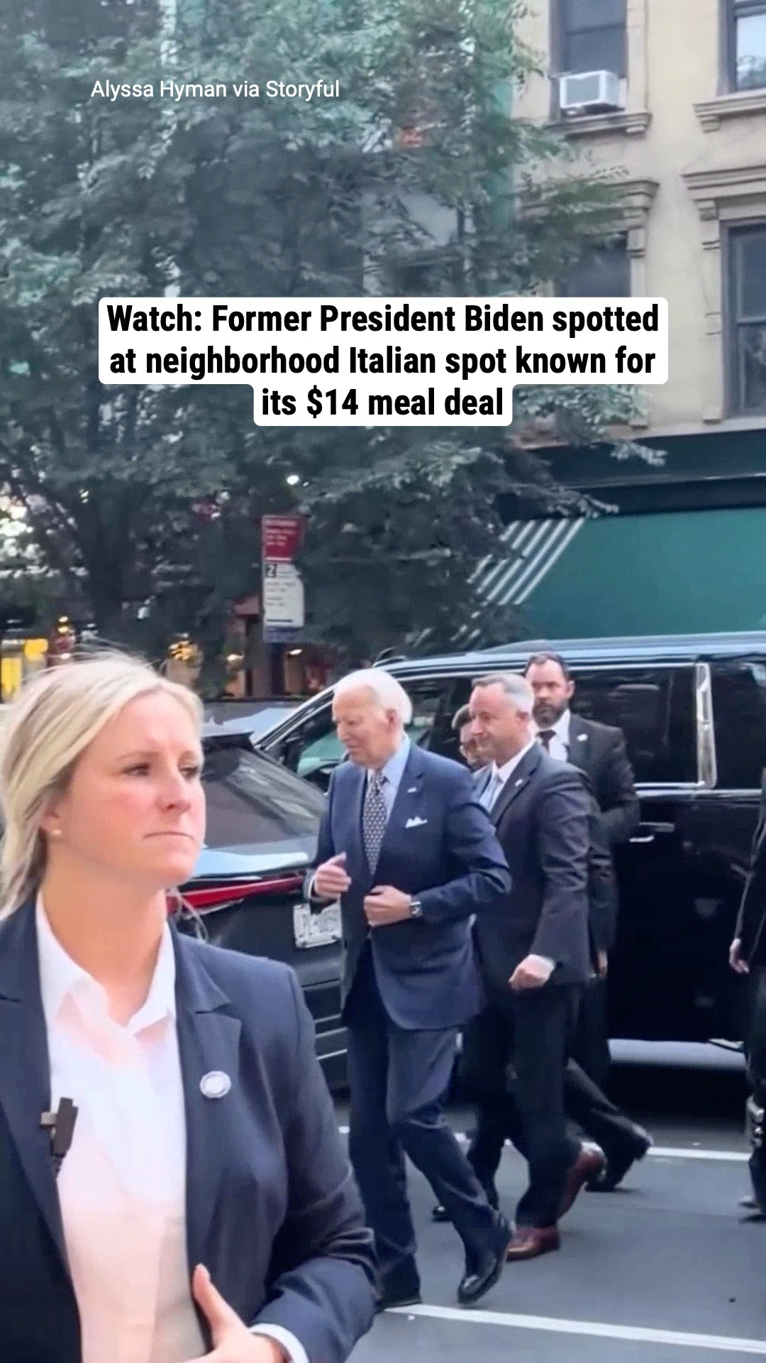 Watch: Former President Biden spotted at neighborhood Italian spot known for its $14 meal deal