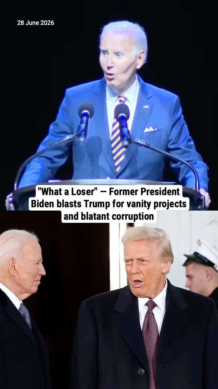 "What a Loser" — Former President Biden blasts Trump for vanity projects and blatant corruption
