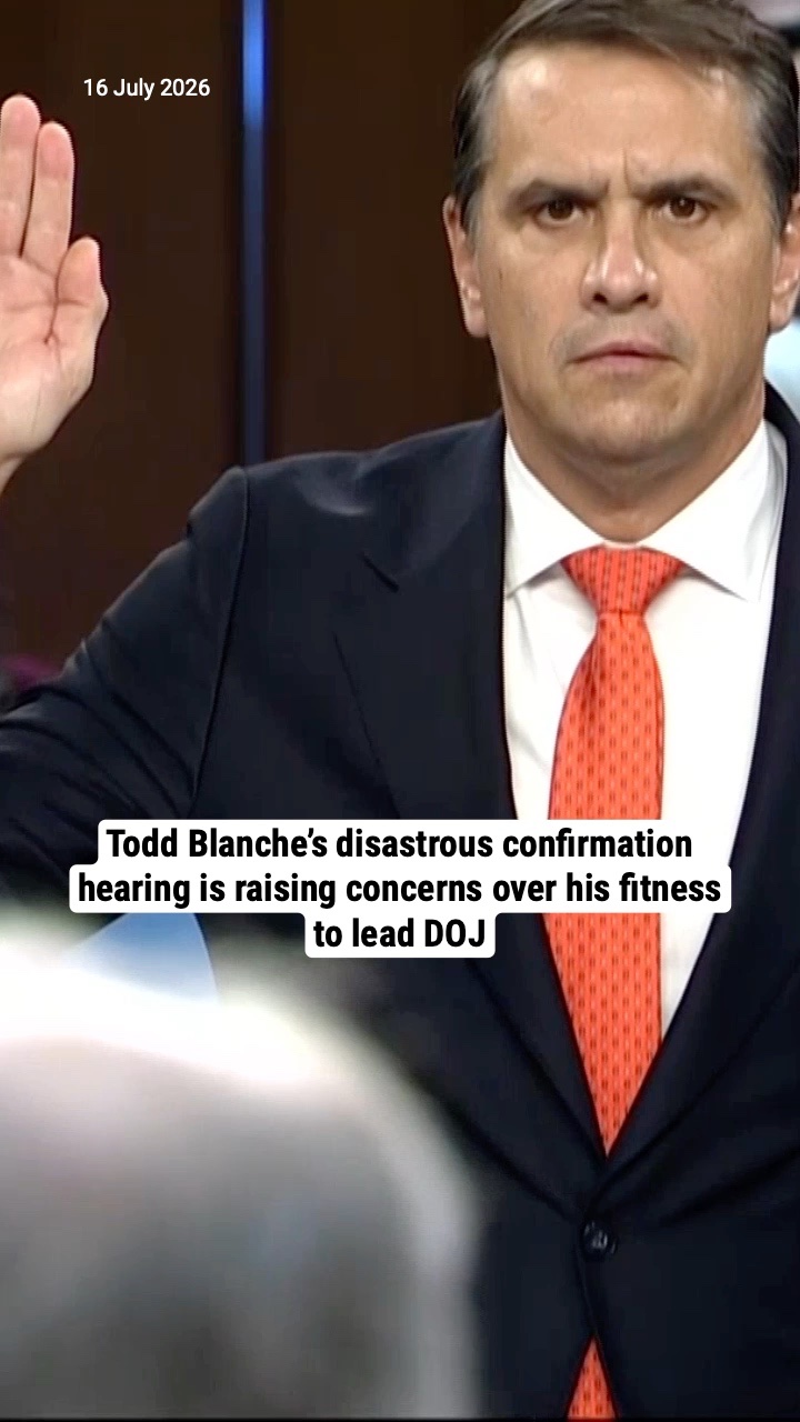 Todd Blanche’s disastrous confirmation hearing is raising concerns over his fitness to lead DOJ