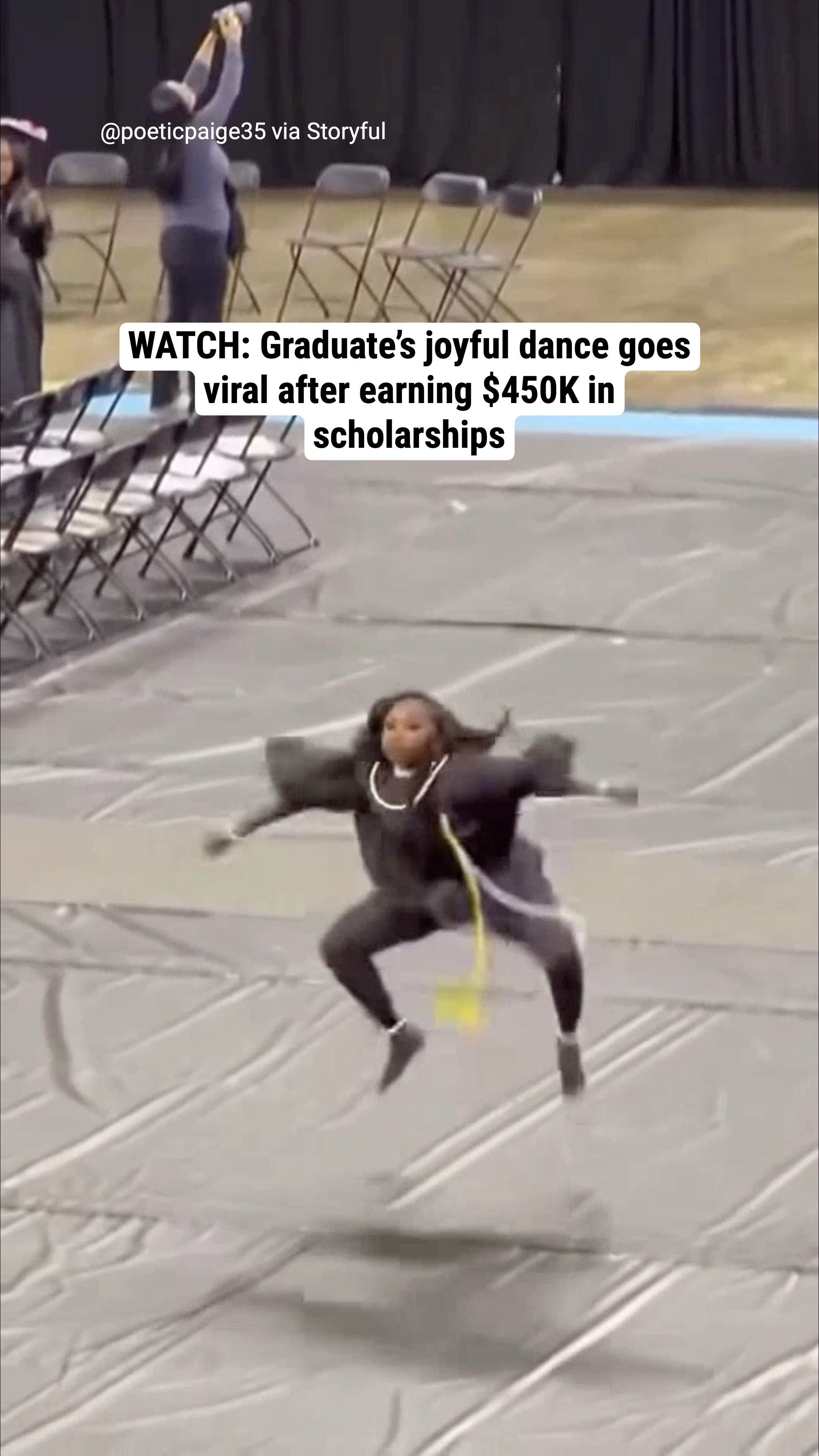 WATCH: Graduate’s joyful dance goes viral after earning $450K in scholarships