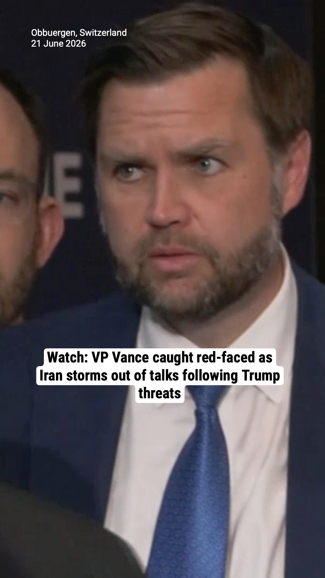 Watch: VP Vance caught red-faced as Iran storms out of talks following Trump threats