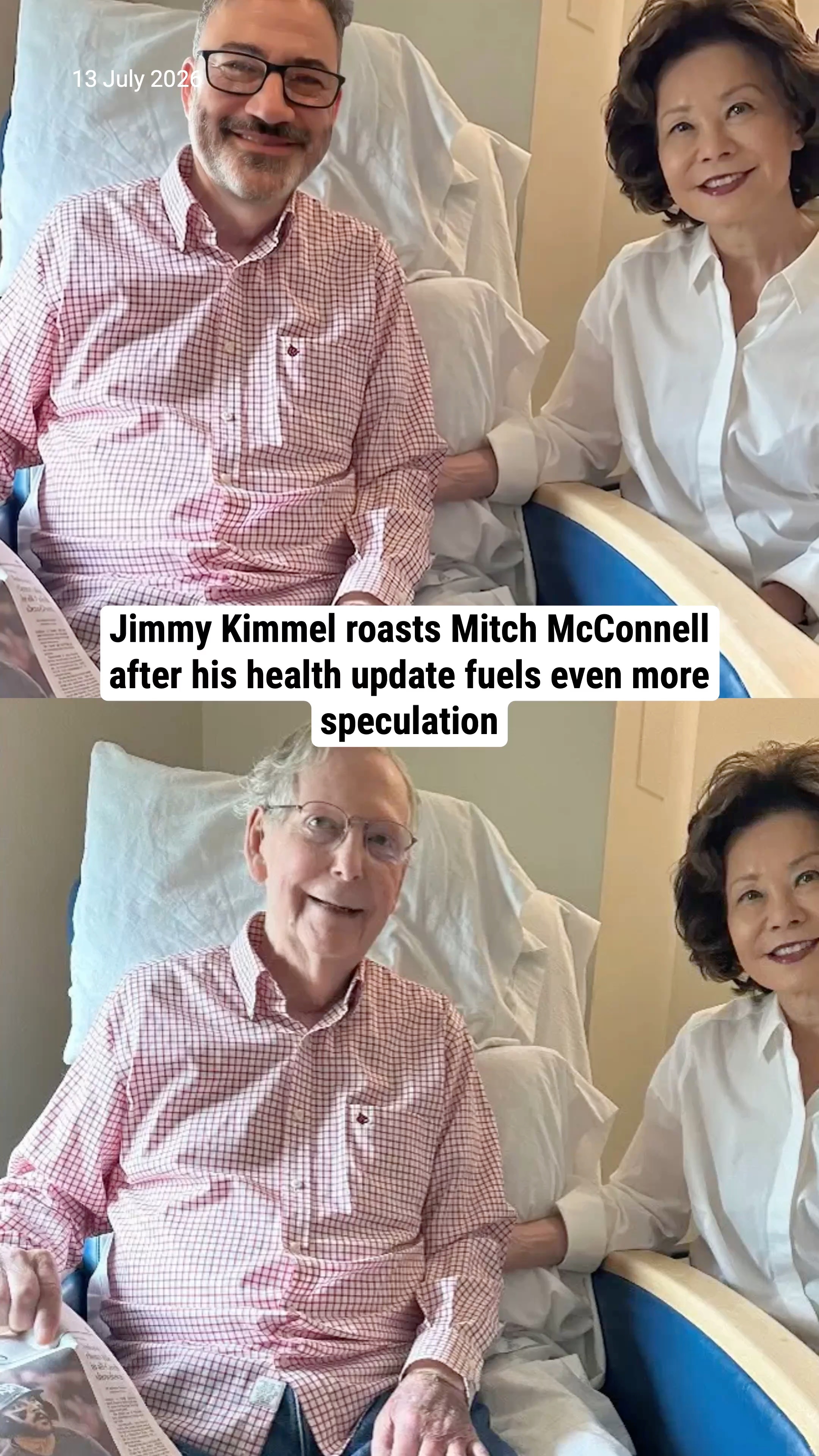 Jimmy Kimmel roasts Mitch McConnell after his health update fuels even more speculation