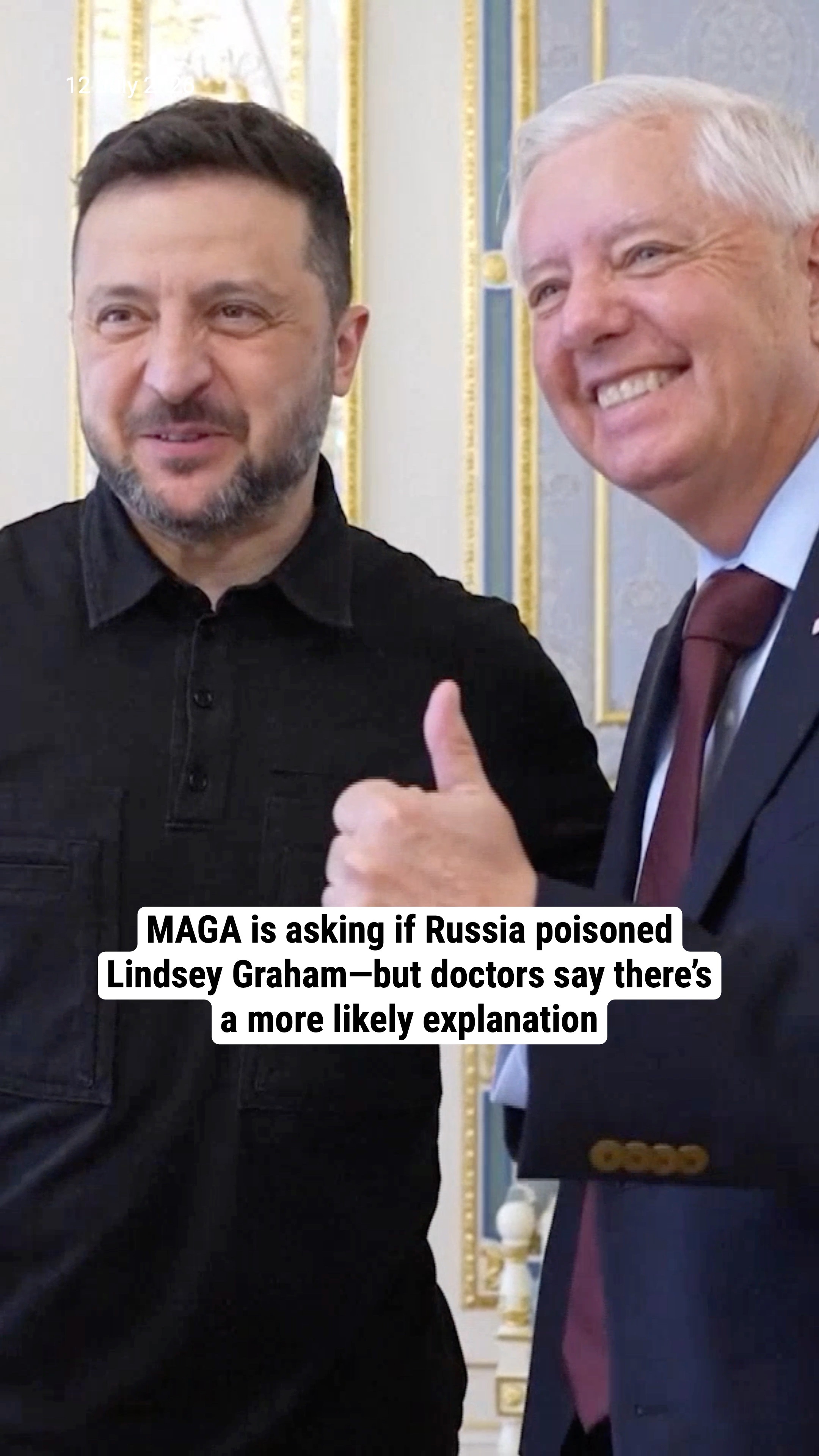 MAGA is asking if Russia poisoned Lindsey Graham—but doctors say there’s a more likely explanation