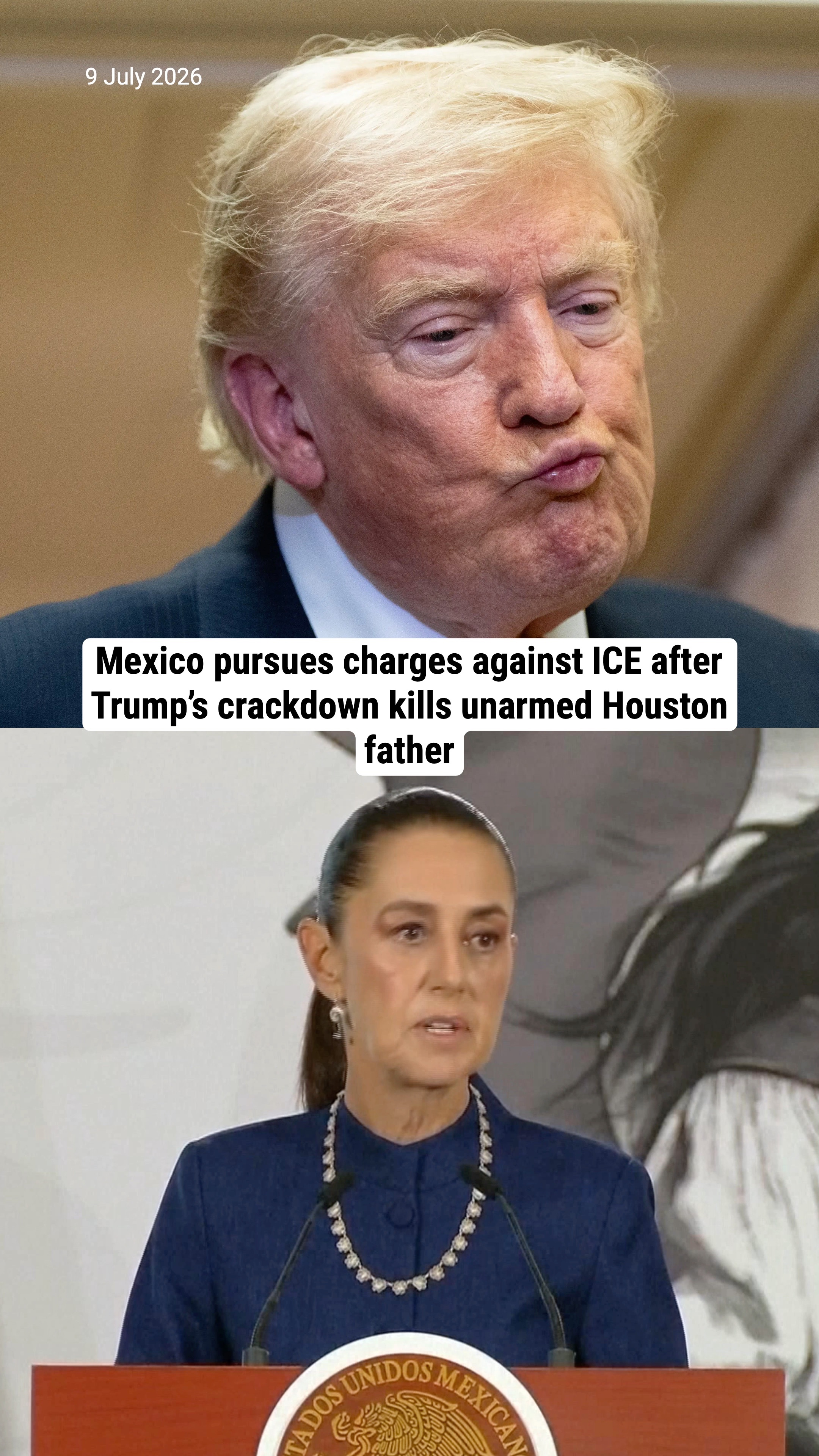Mexico pursues charges against ICE after Trump’s crackdown kills unarmed Houston father