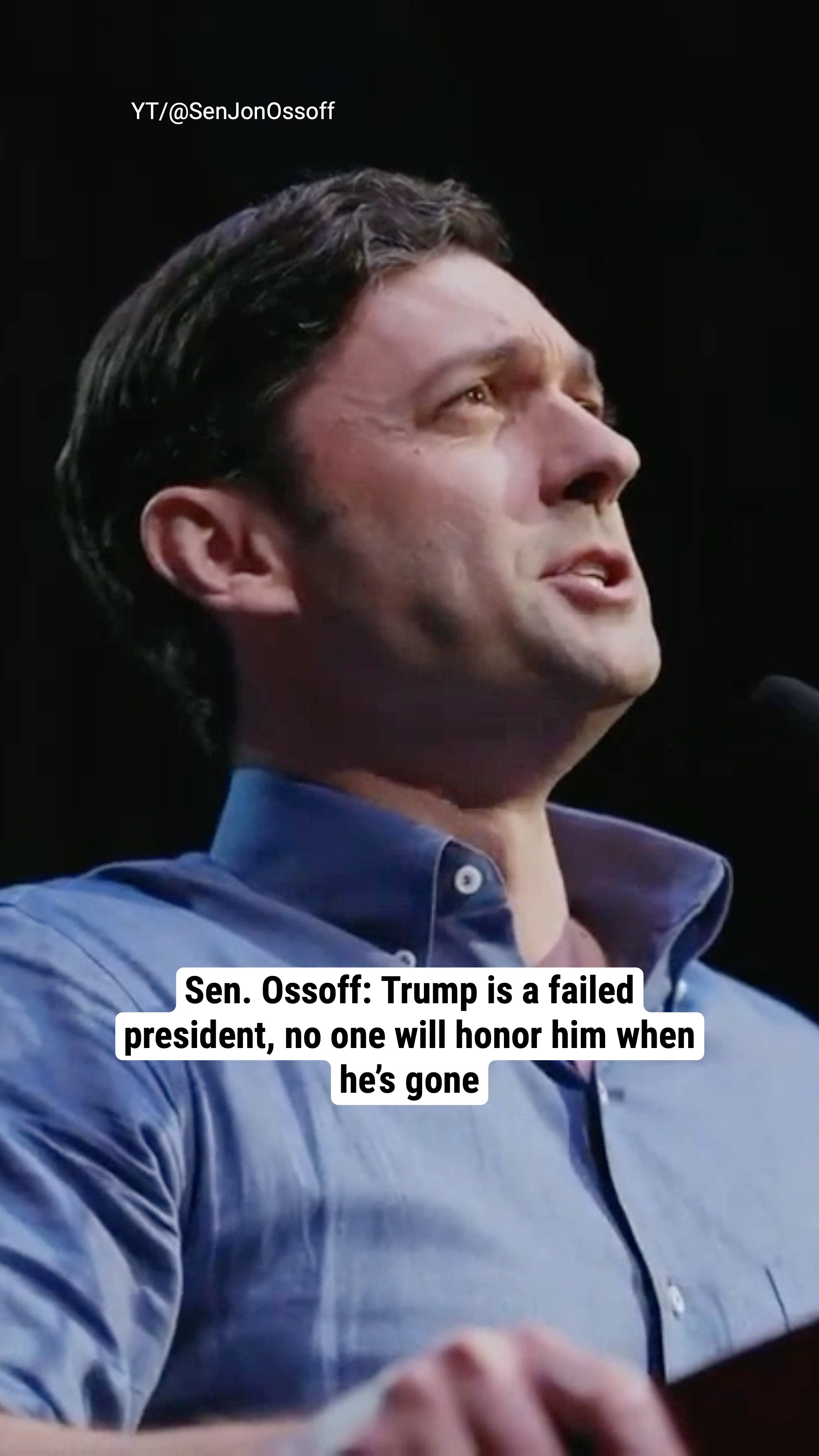 Sen. Ossoff: Trump is a failed president, no one will honor him when he’s gone