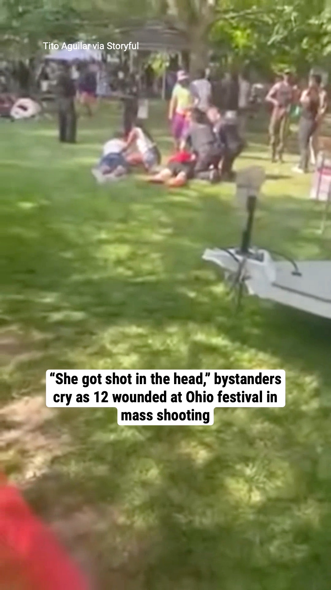“She got shot in the head,” bystanders cry as 12 wounded at Ohio festival in mass shooting