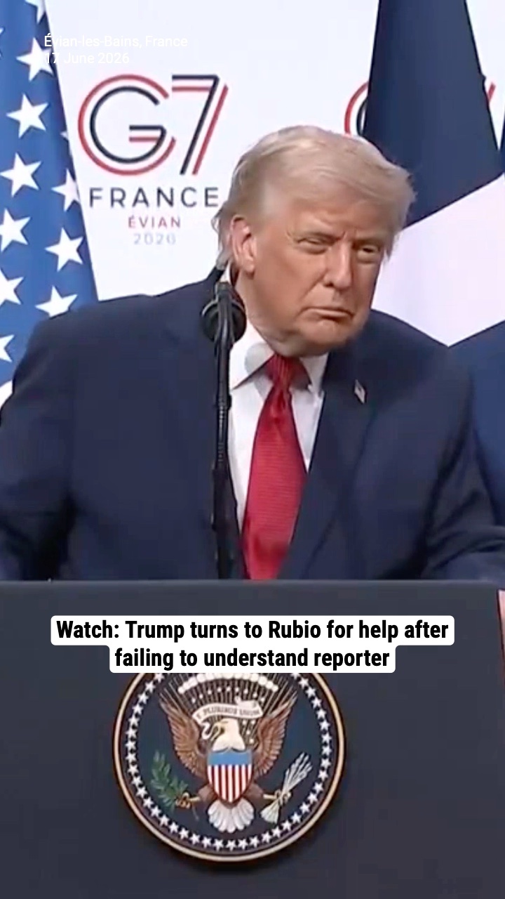 Watch: Trump turns to Rubio for help after failing to understand reporter