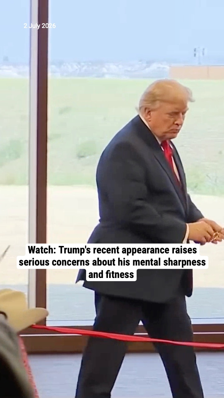 Watch: Trump's recent appearance raises serious concerns about his mental sharpness and fitness