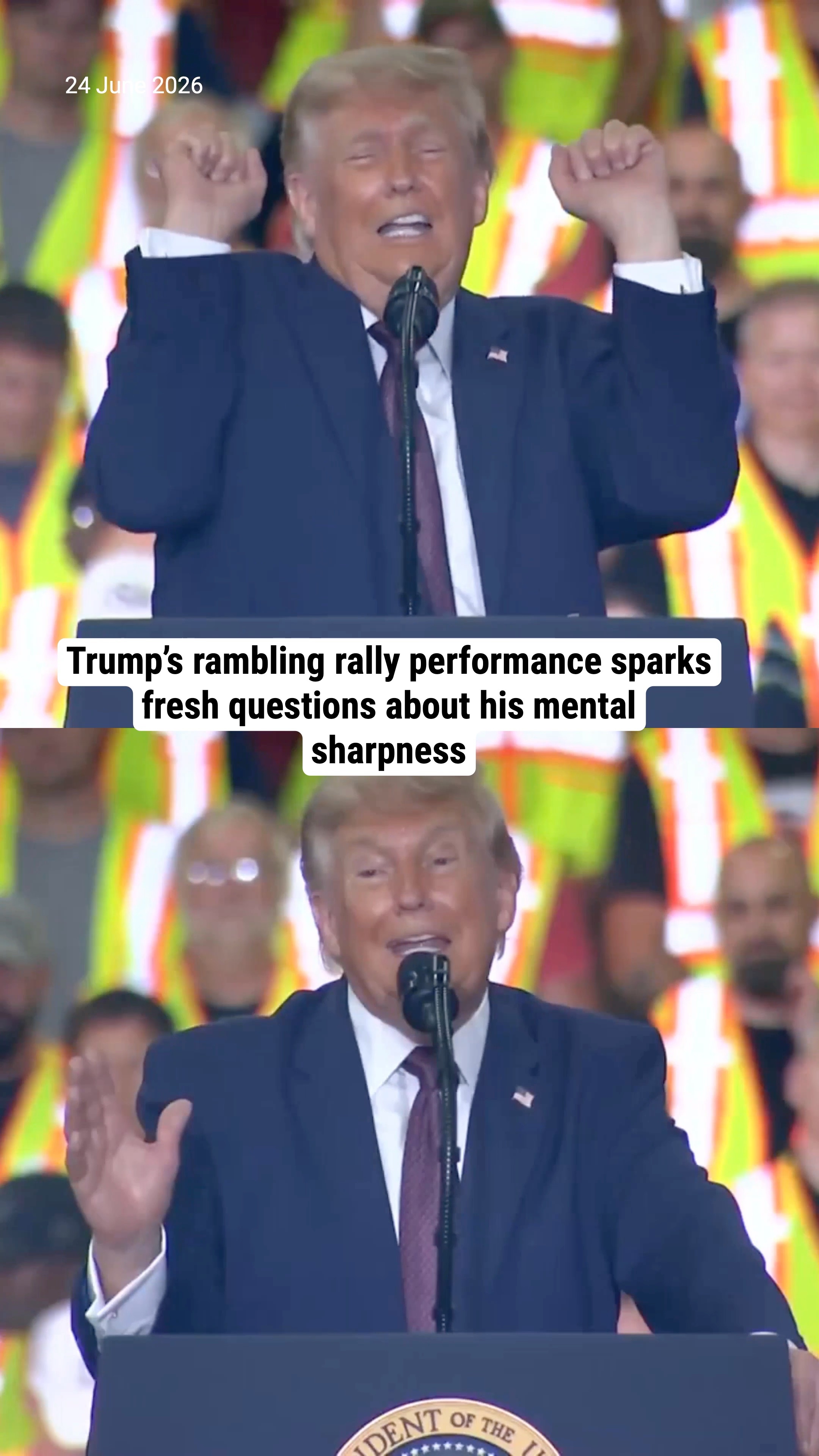 Trump’s rambling rally performance sparks fresh questions about his mental sharpness