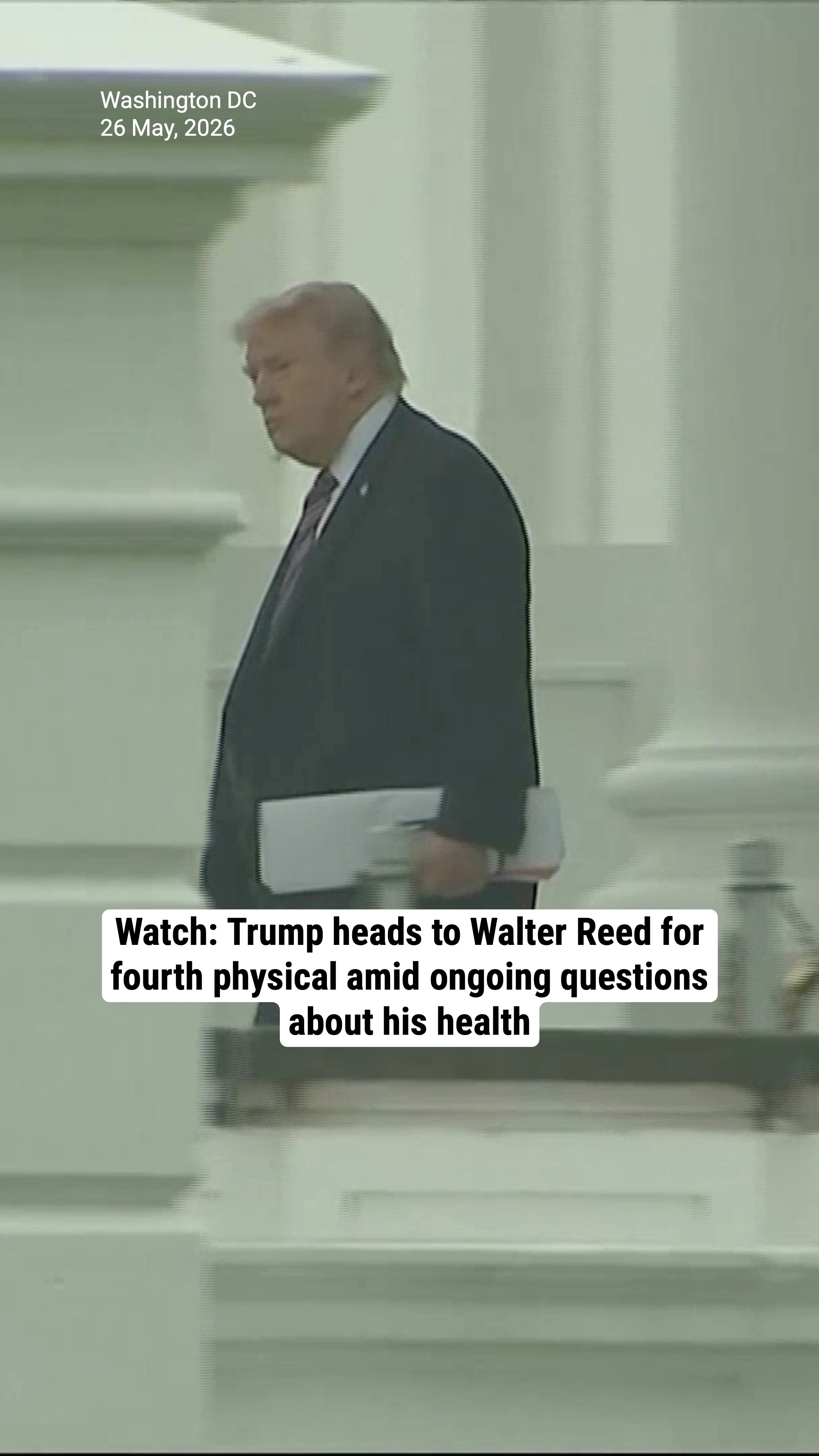 Watch: Trump heads to Walter Reed for fourth physical amid ongoing questions about his health