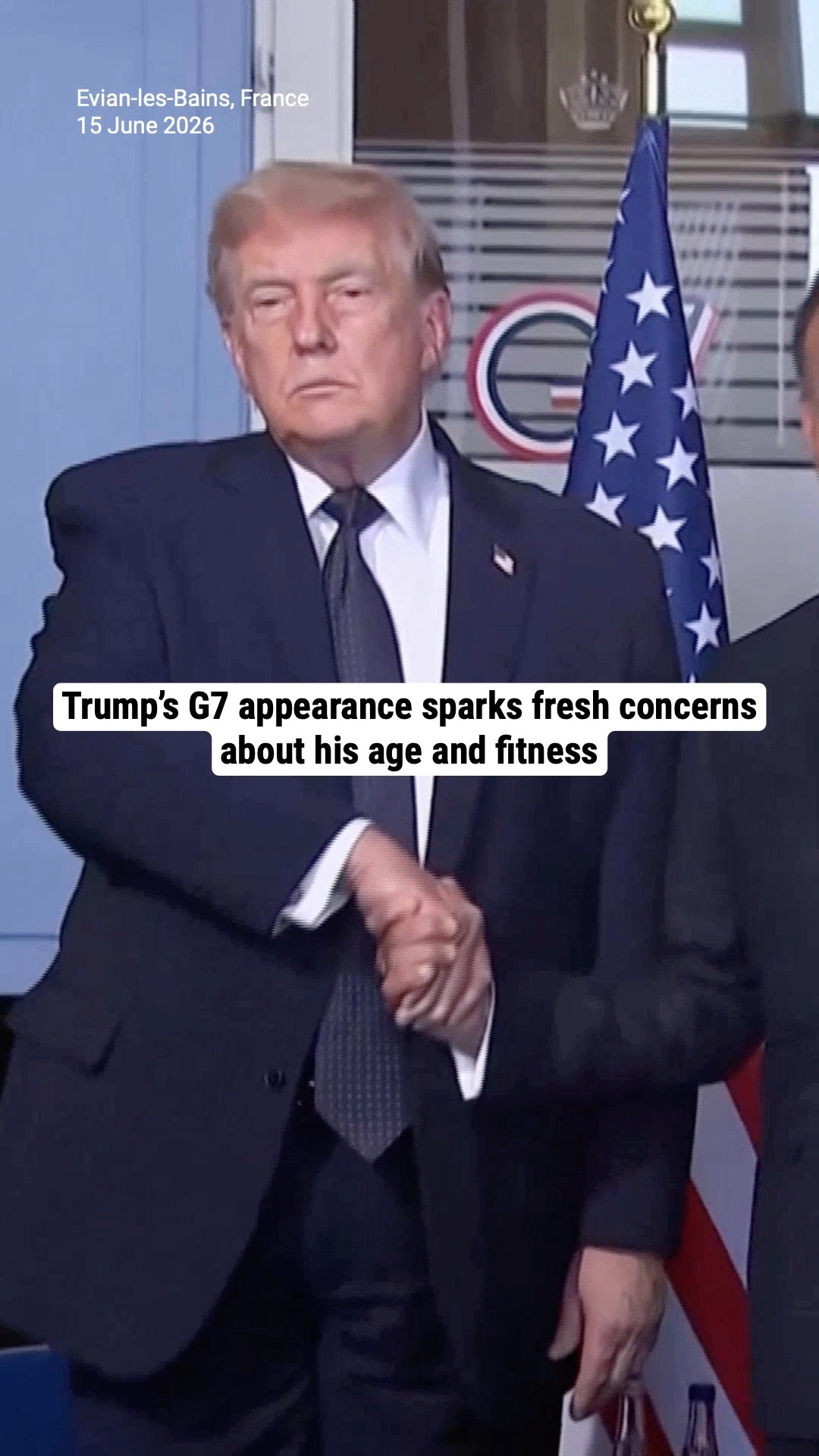 Trump’s G7 appearance sparks fresh concerns about his age and fitness