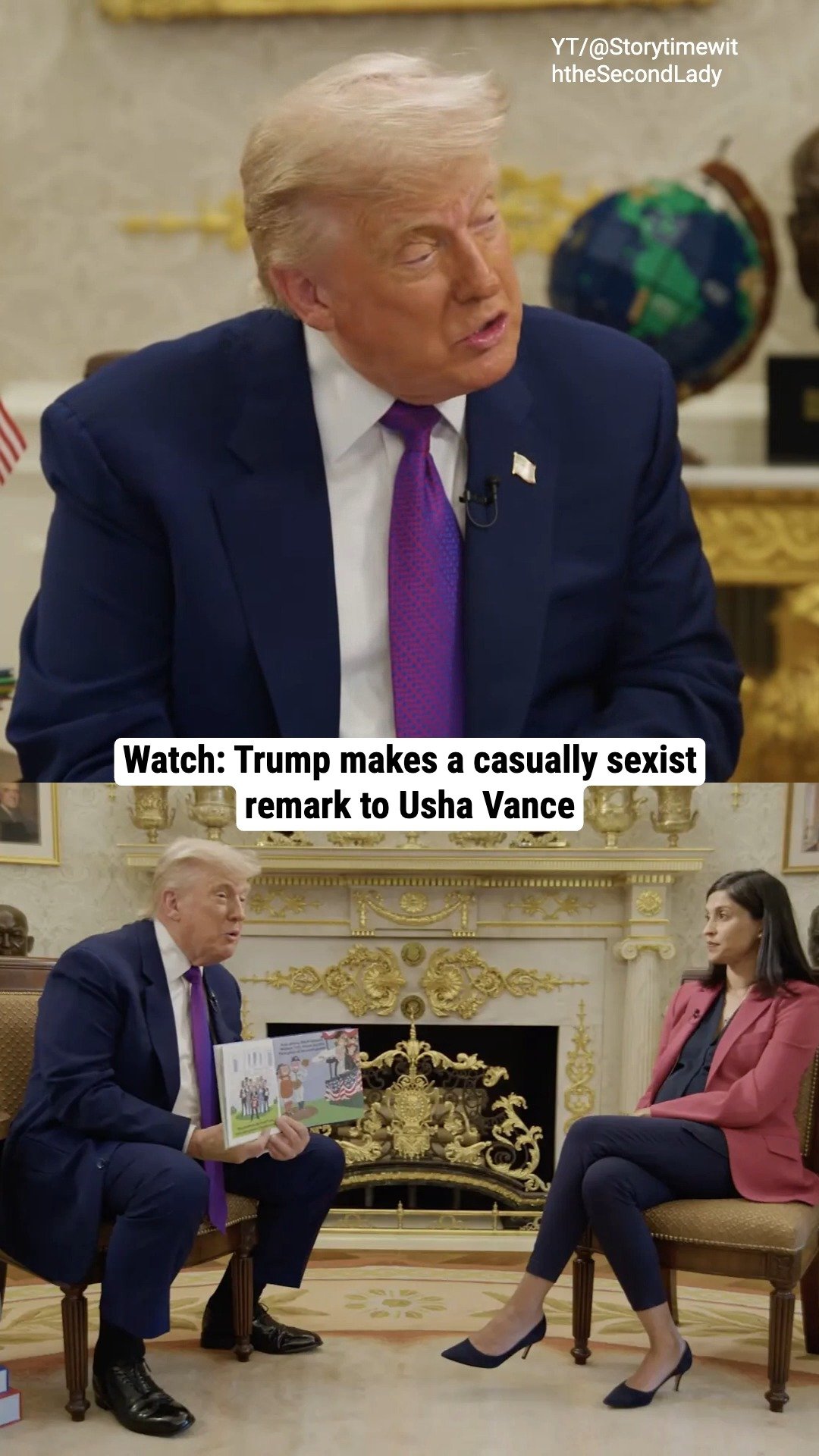 Watch: Trump makes a casually sexist remark to Usha Vance