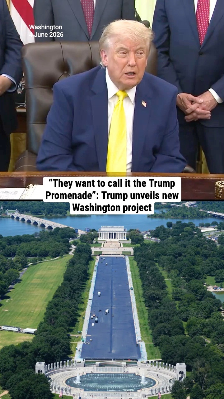 “They want to call it the Trump Promenade”: Trump unveils new Washington project