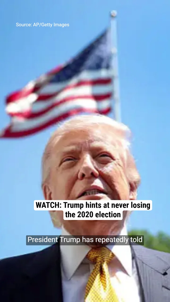 WATCH: Trump hints at never losing the 2020 election